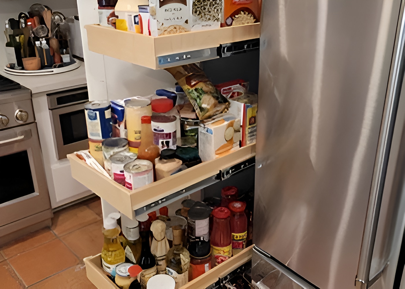 Different Pull Out Shelves to Get in Your Pantry